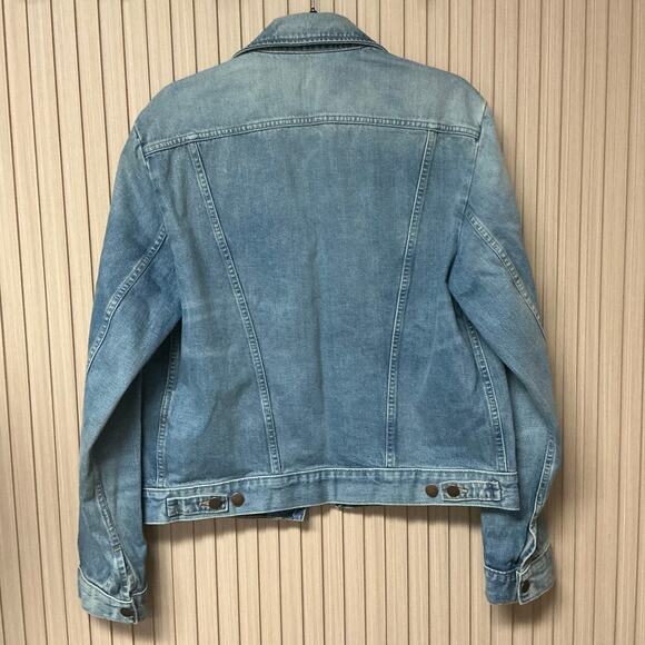Sandro x Wrangler Washed Denim Jacket Vintage Blue Size M - Like New Condition - Picture 3 of 9